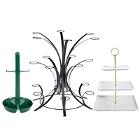 Appetizer Display Stands and Stemmed Dessert Stands
