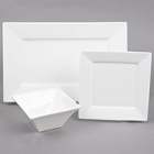 Cardinal Square Up White Porcelain Dinnerware