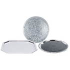 Plated / Galvanized Metal Serving and Display Platters / Trays