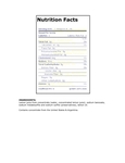 Nutrition Nutrition