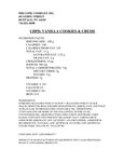 Nutrition Sheet Nutrition Sheet