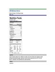 Nutrition Sheet Nutrition Sheet