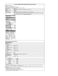 Nutrition Sheet Nutrition Sheet