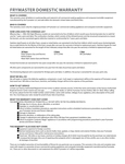 Frymaster's Warranty Information Frymaster's Warranty Information