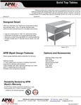 Spec Sheet Spec Sheet
