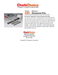 Edgecraft's Specification Sheet Edgecraft's Specification Sheet