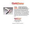 Edgecraft's Specification Sheet Edgecraft's Specification Sheet