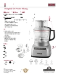 KitchenAid KFP0922 Spec Sheet KitchenAid KFP0922 Spec Sheet