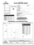 SHC Shelving Spec Sheet SHC Shelving Spec Sheet