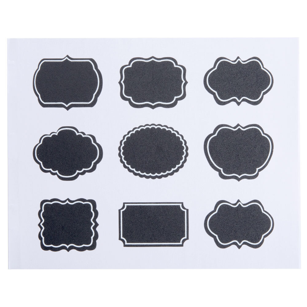 American Metalcraft CSM18 2 1/4" x 1 3/4" Ornate Vinyl Chalkboard