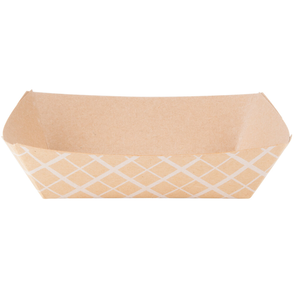 Southern Champion 517 200 2 lb. Natural Kraft EcoPrint Paper Food Tray 250/Pack