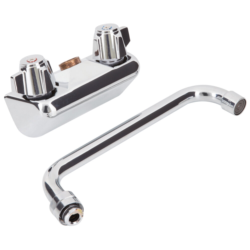 Regency Low Lead Wall Mount Bar Sink Faucet with 4