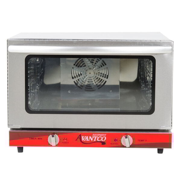 Avantco CO-16 Half Size Countertop Convection Oven, 1.5 Cu. Ft. - 120V ...