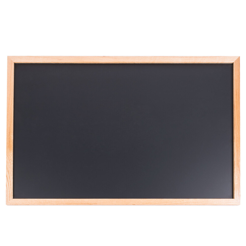 24u0026quot; x 36u0026quot; Oak Frame Black Chalk Board