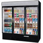 3 Section Glass Door Merchandising Freezers
