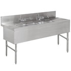 4 Bowl Underbar Sinks