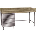 Wood Top Baker's Tables with Drawers
