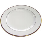 CAC Golden Royal Bright White Porcelain Dinnerware