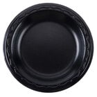 Genpak LAM06-3L Elite 6 inch Black Laminated Foam Plate - 1000/Case