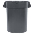 32 Gallon Gray/Black Trash Can