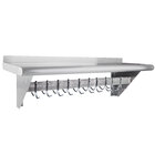 Wall Shelves with Built In Pot Racks