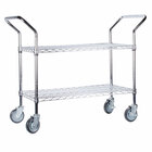 Regency Space Solutions Two Shelf Metal Bussing / Transport Carts