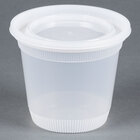 Newspring DELItainer L8328 32 oz. Translucent Round Squat Deli Container Combo Pack - 200/Case
