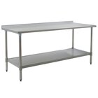 Commercial Work Tables with Undershelf - 16 Gauge Standard Top