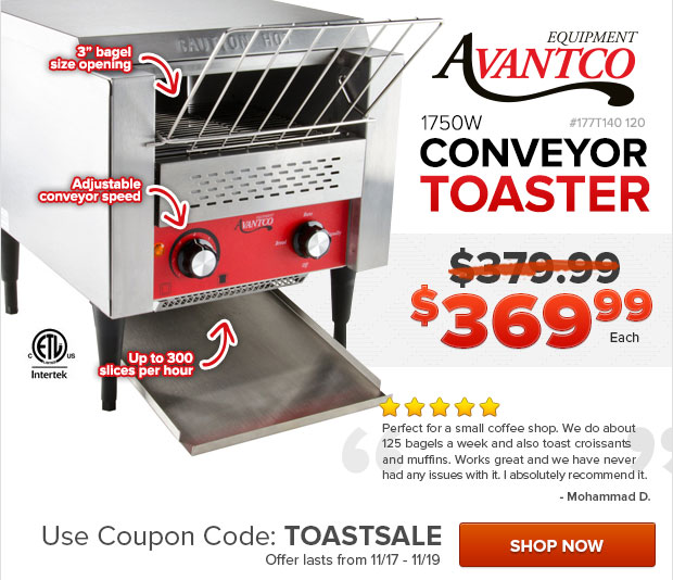 Conveyor Toaster on Sale!