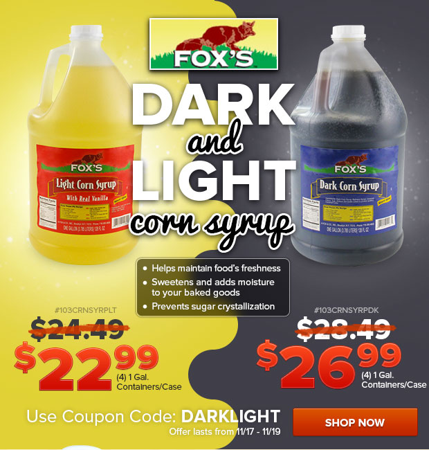 Fox's Dark and Ligh Corn Syrup on Sale!