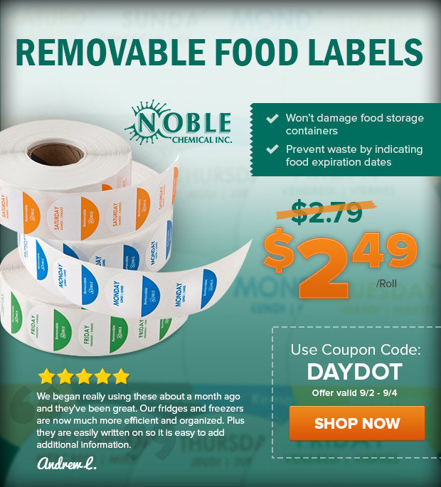Removable Food Labels