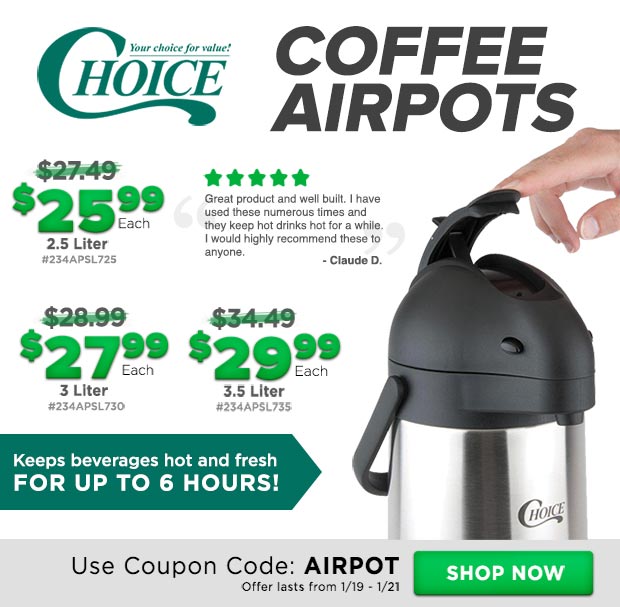 Deals on Choice Coffee Airpots!
