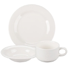 Syracuse China Cafe Royal Royal Rideau White Porcelain Dinnerware