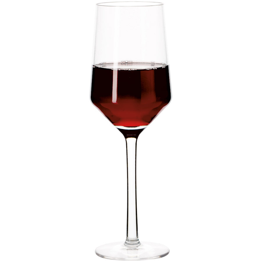 GET SW-1463-CL Via 10 oz. Clear Tritan Plastic Wine Glass - 24/Case