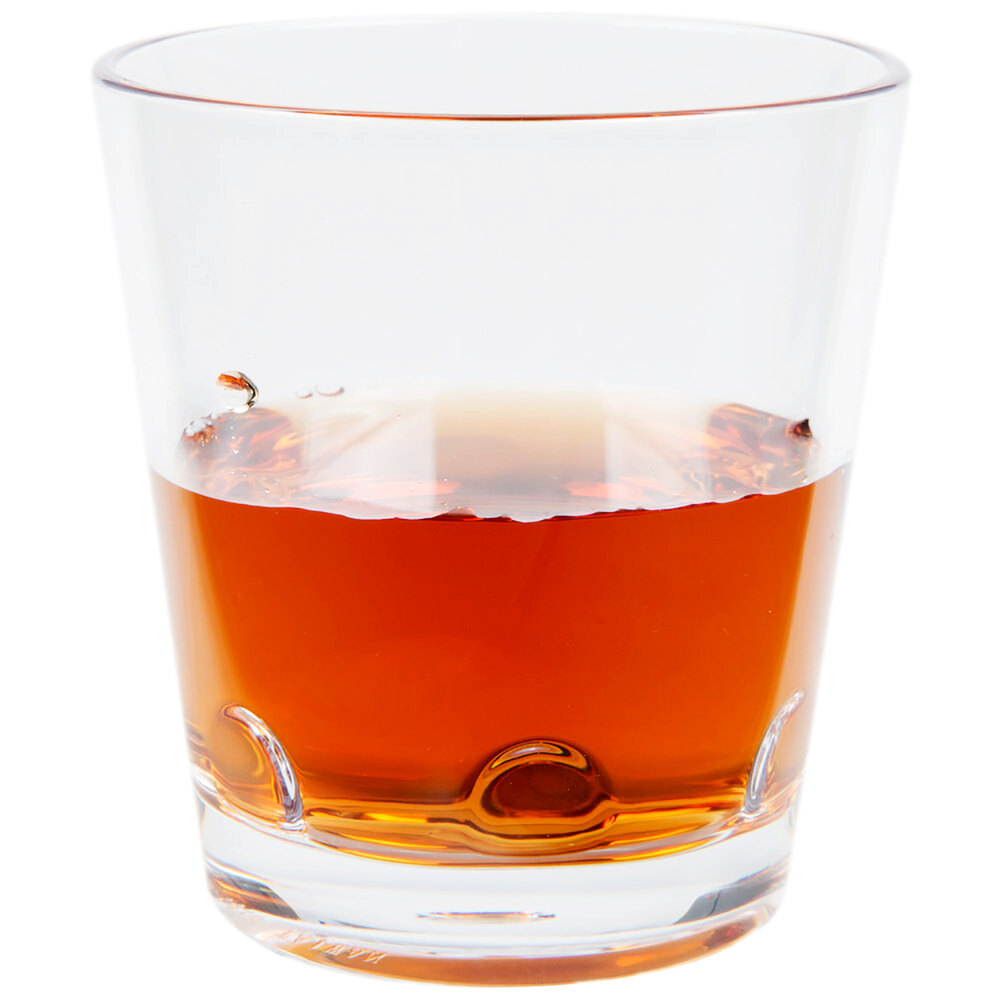 GET SW-1473-CL Loft 9 oz. Clear Stackable SAN Plastic Rocks Glass - 24/Case
