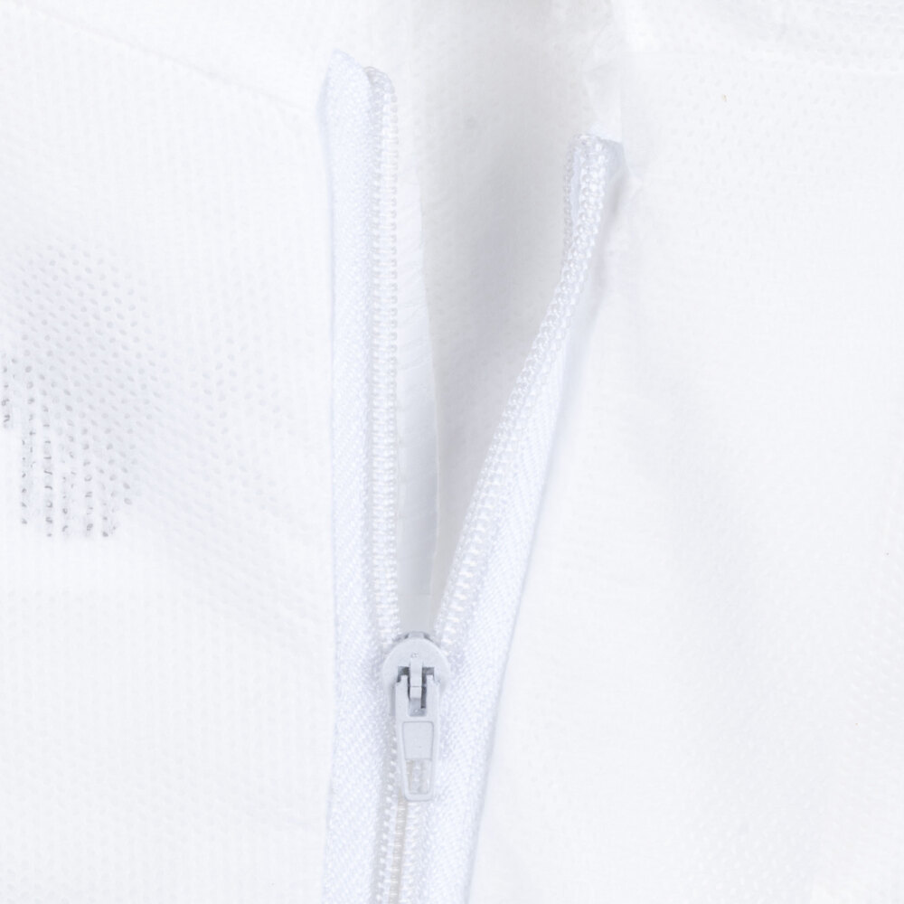 Premium White Disposable Polypropylene Coveralls with Hood - XXL