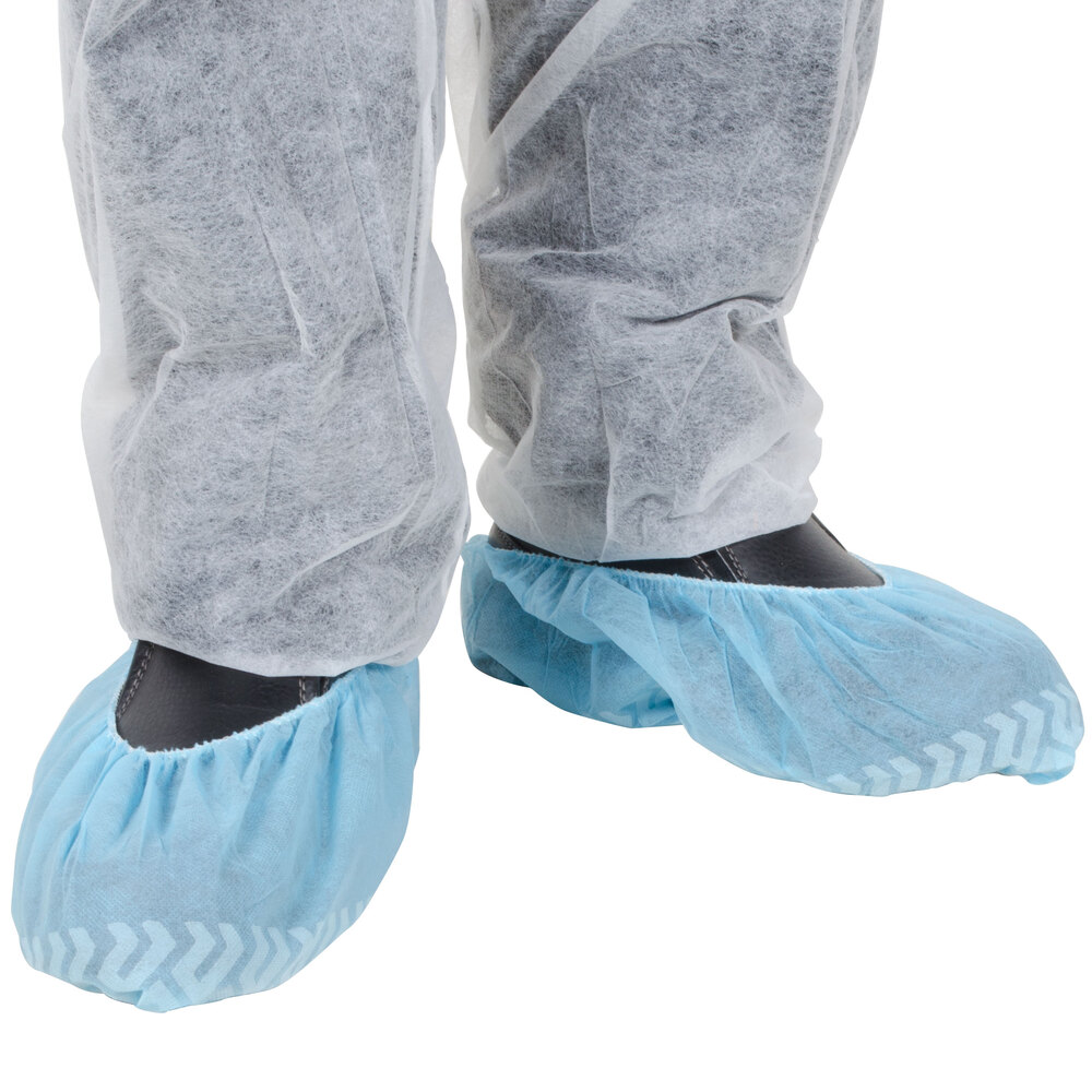 shoe covers blue polypropylene shoe cover with non skid bottom large shoe covers blue polypropylene shoe cover with non skid bottom large