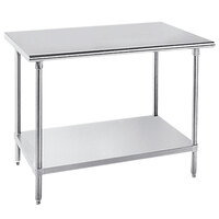 Stainless Steel Work Tables with Undershelves