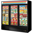 True Refrigeration 3 Section Glass Door Merchandising Freezers